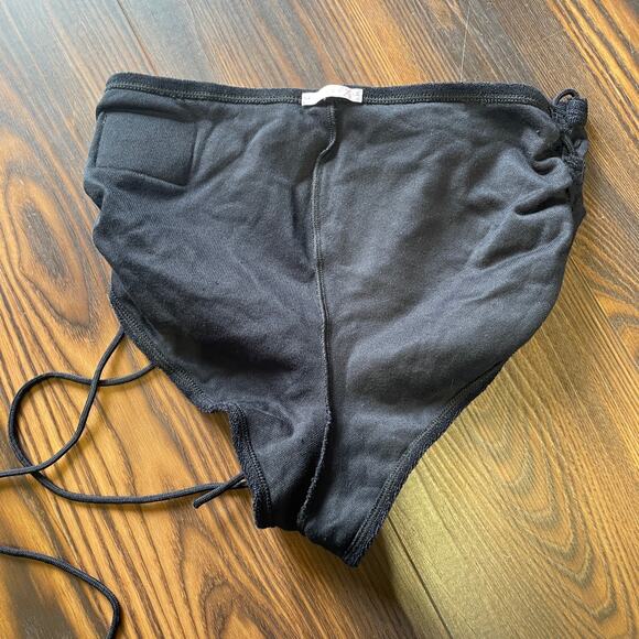 Savage X Fenty 70’s Sleeveless Crop Top w/Tie Front & Matching High Waist Bottom - Picture 12 of 16